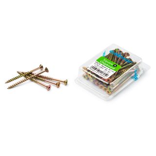 Chipboard Screws Square No.10 5mm x 75 x 40 Pieces