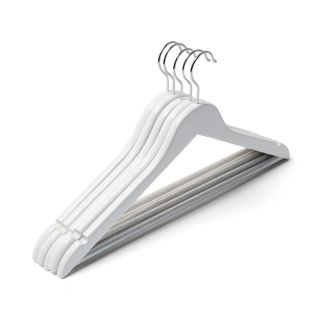 Wooden Hangers 5 Piece White