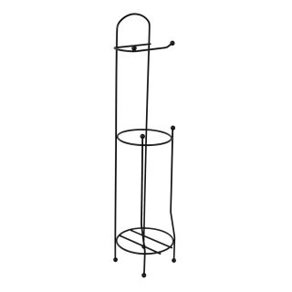 Toilet Roll And Spare Toilet Roll Holder Black