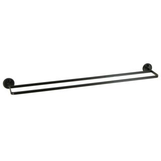 Double towel Rail Stainless Steel Black 600mm