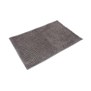 Bath mat chenille Grey 580mm x 380mm