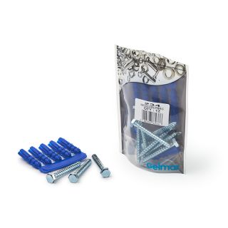 Coach Screws And Plugs M6 x 50mm 12 Piece