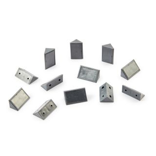Corner Block With Cap 40 Piece Charcoal