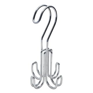Belt And Tie Hanger Chrome 4 Hook