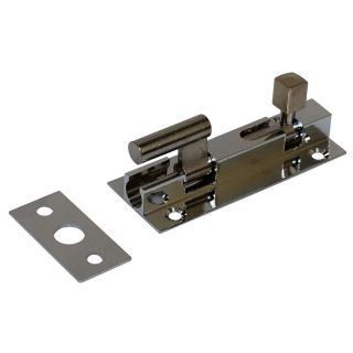 Barrel Bolt Cranked chrome 63mm