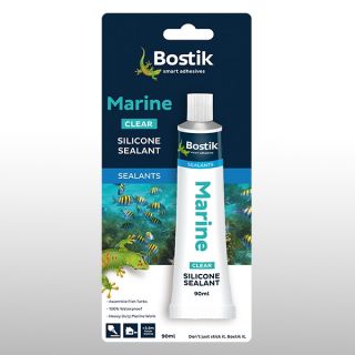 Bostik Marine Silicone Sealant Clear 90ml
