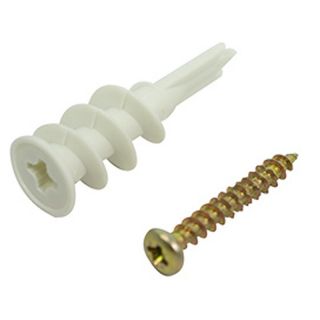 Drywall Plugs And Screws Nylon 25 Pieces
