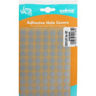 Hole Covers 12mm 140 Piece SIlver