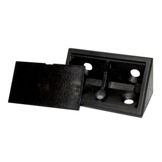 Corner Block With Cap 40 Piece Black