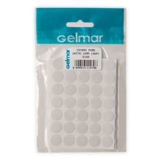 Hole Covers 12mm 140 Piece Pure White