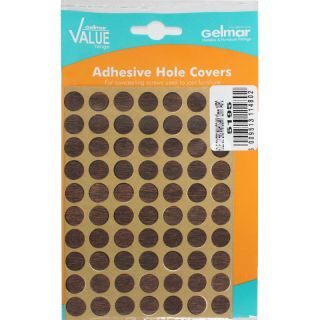 Hole Covers 12mm 140 Piece Mahogany