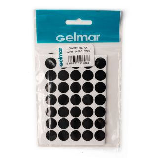 Hole Covers 12mm 140 Piece Black