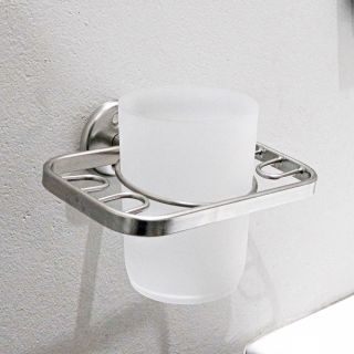 Toothbrush-Holder With Tumbler-Stainless-Steel