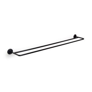 Double towel Rail Stainless Steel Black 800mm