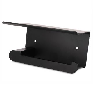 Toilet Roll And Mobile Phone Holder Black