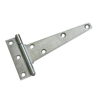 Tee Hinge Black Zinc 100mm Silver